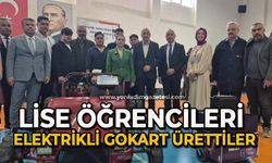 Lise öğrencileri elektrikli gokart ürettiler