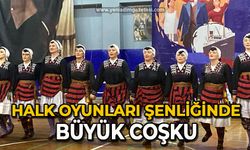 Halk oyunları şenliğinde büyük coşku