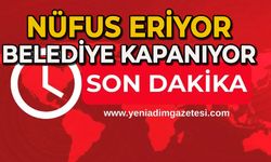 Nüfus eriyor, belediye kapanıyor!
