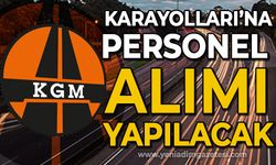 Karayolları'na personel alımı yapılacak