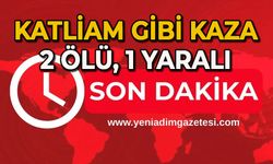 Katliam gibi kaza: 2 ölü 1 yaralı