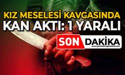 Kız meselesi kavgasında kan aktı: 1 yaralı