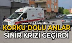 Korku dolu anlar: Sinir krizi geçirdi
