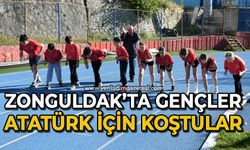 Zonguldak’ta gençler Atatürk için koştular!