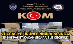 Züccaciye ürünlerinin arasında 35 bin paket kaçak sigara ele geçirildi