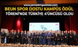 BEUN, Spor Dostu Kampüs Ödül Töreni’nde Türkiye 4’üncüsü oldu