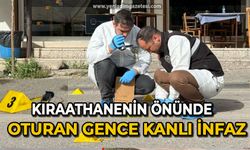 Kıraathanenin önünde oturan gence kanlı infaz