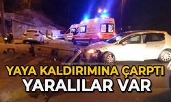 Yaya kaldırımına çarptı: Yaralılar var