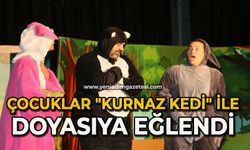 Çocuklar "Kurnaz" Kedi ile doyasıya eğlendi