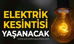 Pazar günü elektrikler kesilecek