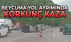 Beycuma yol ayrımında korkunç kaza