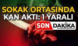 Sokak ortasında kan aktı: 1 yaralı