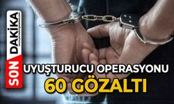Uyuşturucu operasyonu: 60 gözaltı
