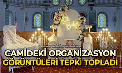 Camideki organizasyon görüntüleri tepki topladı