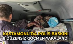 8 düzensiz göçmen yakalandı