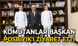 Komutanlar Başkan Posbıyık'ı ziyaret etti