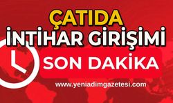 Çatıda canına kıymak istedi