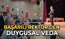 Başarılı Rektör’den duygusal veda