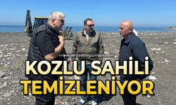 Kozlu sahili temizleniyor