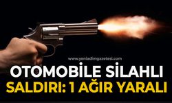 Otomobili kurşun yağmuruna tuttular: 1 ağır yaralı