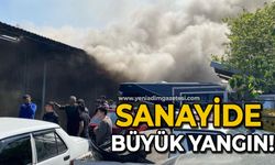 Oto kilit dükkanında çıkan yangında göz gözü görmedi