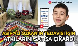 Asaf Ali Özkan için atkılarını satışa çıkardı