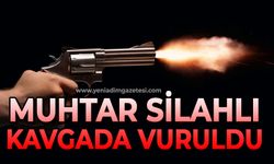 Muhtar silahlı kavgada vuruldu