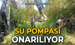 Su pompası onarılıyor