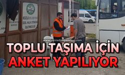 Toplu taşıma için anket yapılıyor