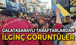 Galatasaraylı taraftarlardan ilginç görüntüler
