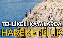 Tehlikeli kayalıklarda hareketlilik