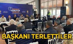 Başkanı terlettiler