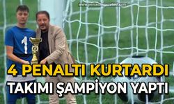 4 penaltı kurtardı takımı şampiyon yaptı