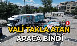 Vali takla atan araca bindi