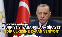 "Türkiye’yi yabancılara şikayet edip ülkesine zarar veriyor"