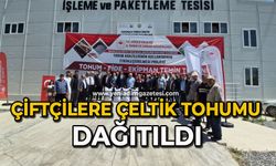 Çiftçilere çeltik tohumu dağıtıldı