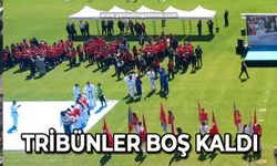 Tribünler boş kaldı