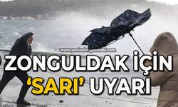 Zonguldak için sarı uyarı geldi