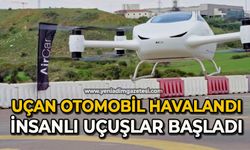 Uçan otomobil havalandı: İnsanlı uçuşlar başladı