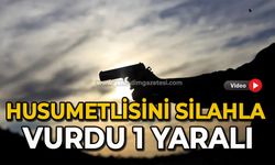 Husumetlisini silahla vurdu 1 yaralı