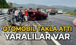 Otomobil takla attı: Yaralılar var