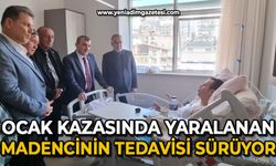 Ocak kazasında yaralanan madencinin tedavisi sürüyor