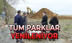 Tüm parklar yenileniyor
