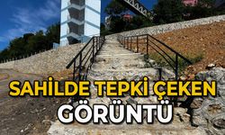 Sahilde tepki çeken görüntü