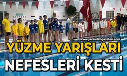 Yüzme yarışları nefesleri kesti