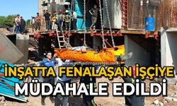 İnşatta fenalaşan işçiye müdahale edildi