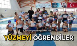 Yüzmeyi öğrendiler