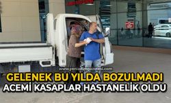 Gelenek bu yılda bozulmadı: Acemi kasaplar hastaneye koştu