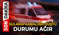 Sulama havuzuna düşen genç ağır yaralandı