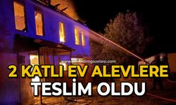 2 katlı ev alevlere teslim oldu